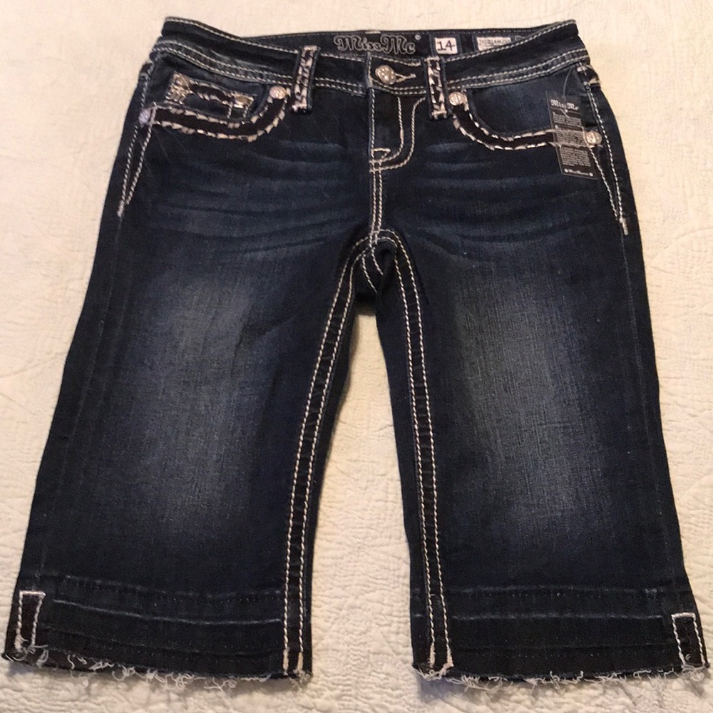 Miss Me Bermuda Shorts Girls Sz 14 NWT